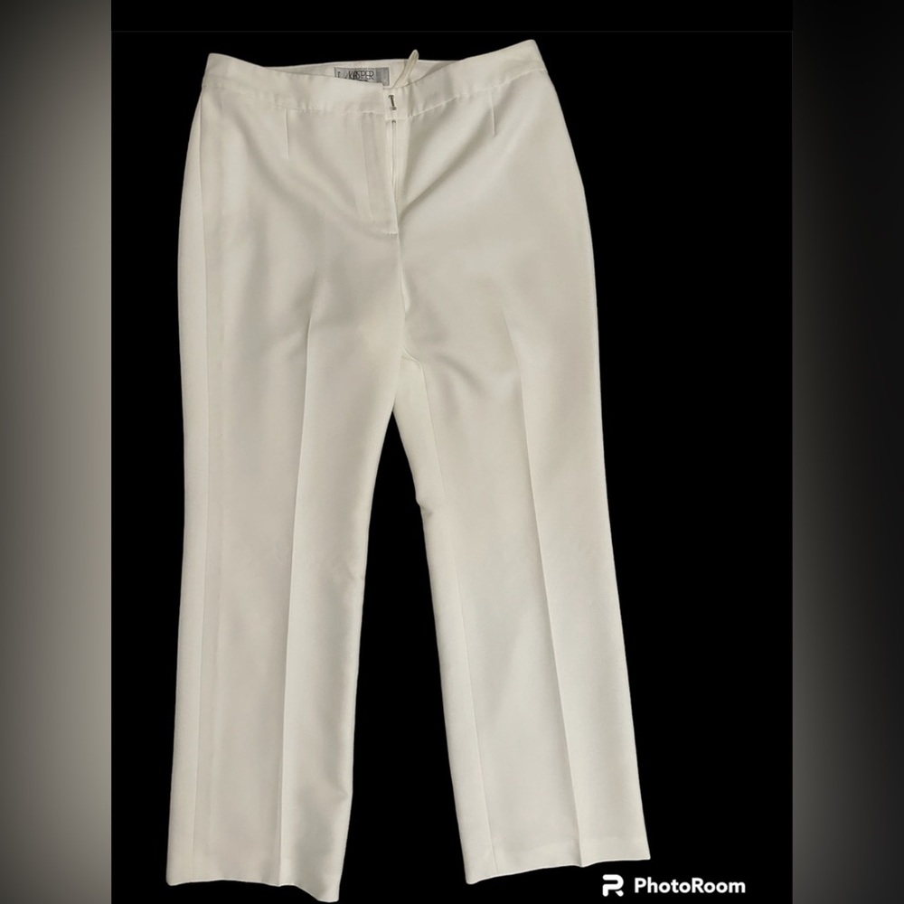 NWT KASPER 6P White Professional DRESS PANTS